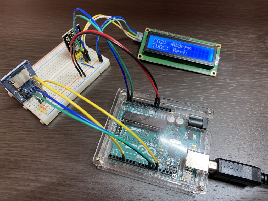 ArduinoとSDカードを接続した結果